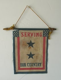 Antique WW1 “Sons in Service” banner.
