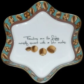 Mottahedeh “Families are like Fudge” 5” Star shaped Dish-Portugal