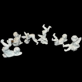Dresden Tumbling Angels Set of 6