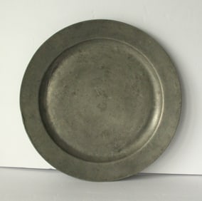 Large Antique pewter charger