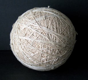 Antique folk art Pennsylvania string ball.