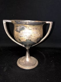 1924 6 1/4” Chestnut Hill Ma Tennis Loving Cup Trophy