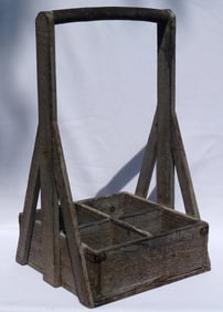 A 1930's-'40'4 wood handmade Tote