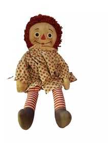 Vintage Rare, 1947 Johnny Gruelle Own Raggedy Ann Doll 24"