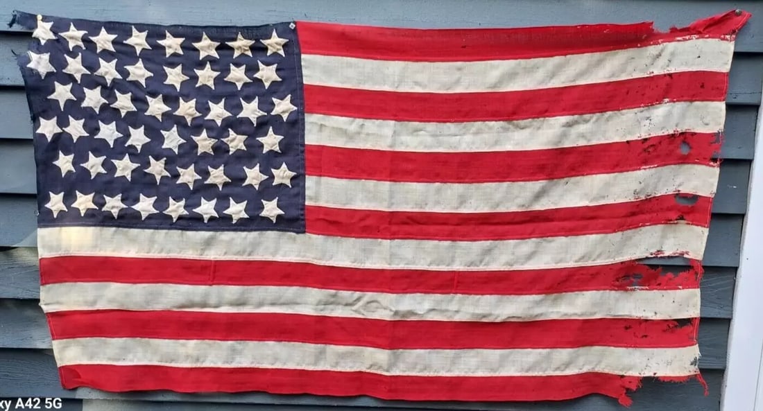 The Best 48 Star American Flag 32 X 58" Staggered Rows Folky (1 of 5)