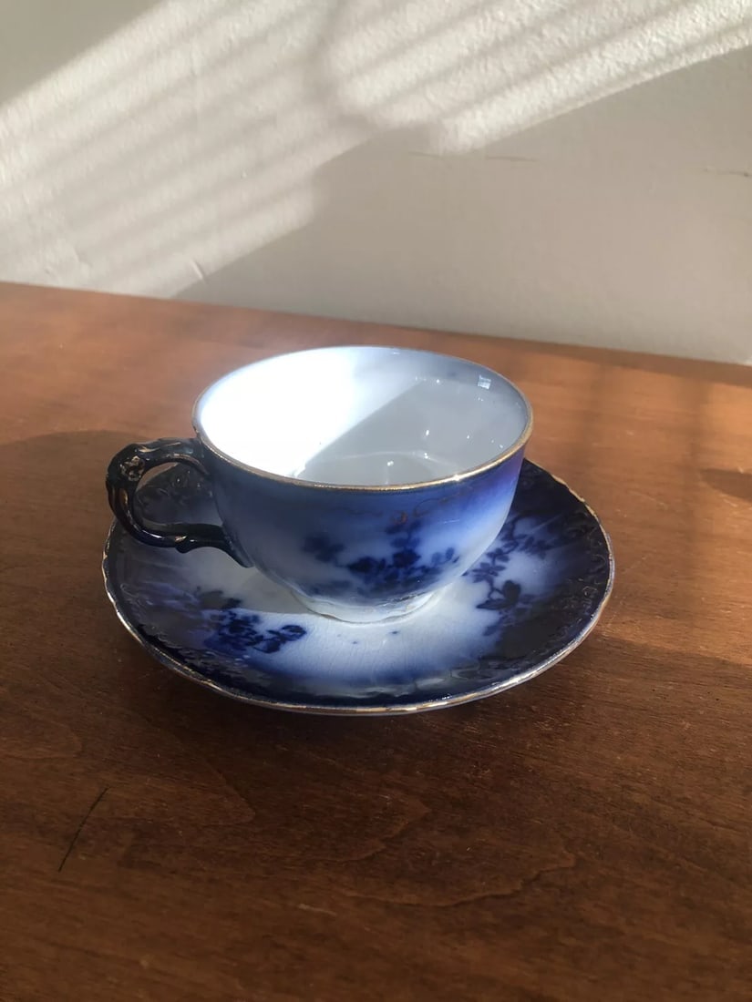 Labelle Flow Blue Cup & Saucer (1 of 6)