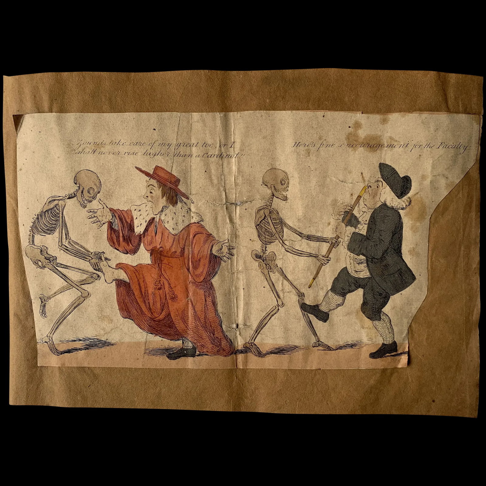 1808. The Dance of Death. Etching by Isaac Cruikshank, after G.M. Woodward (1 of 5)