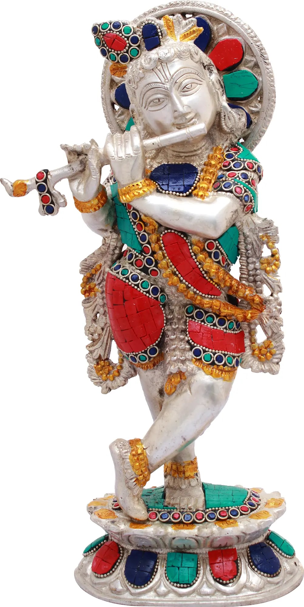 13" Shri Krishna In Brass | Handmade | Made In India (1 of 3)