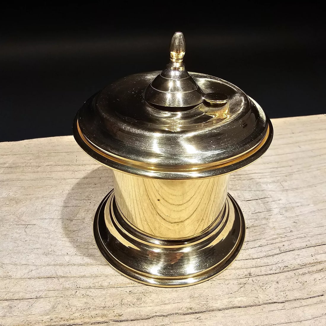 Brass Inkwell Ink pot Bottle Vintage Antique Style (1 of 10)