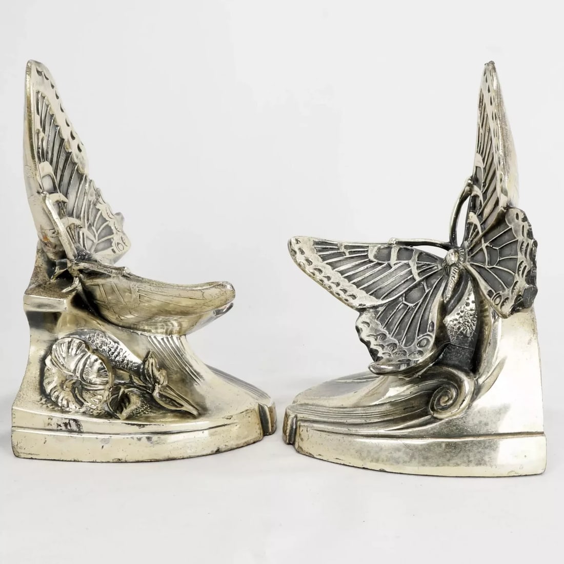 Pair Art Deco Butterfly Bookends 1930's (1 of 12)