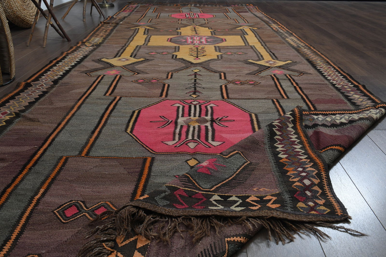 6'1x16 ft, COLORFUL KILIM RUNNER (1 of 10)