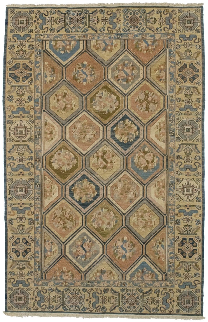 Rusty Pink Tribal 6X9 Oriental Rug (1 of 15)