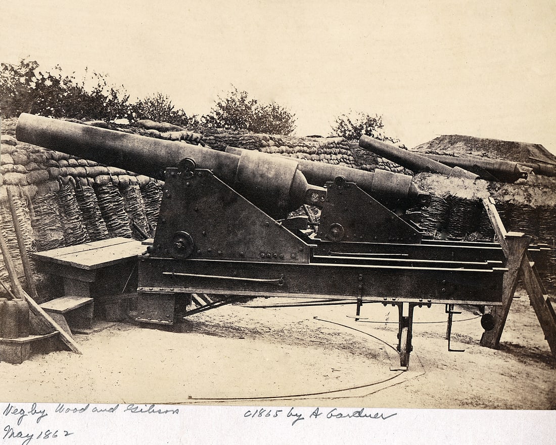 CIVIL WAR CANNON_BY ALEXANDER GARDNER: Title: CIVIL WAR CANNON_BY ALEXANDER GARDNER Artist/Source: ALEXANDER GARDNER Original Date: SEE TITLE Dimensions: 8X10 / 10X8 ACCORDINGLY Description: || UNITED STATES SHIPPING ONLY! || This lot is