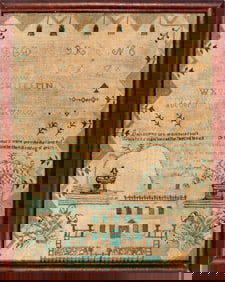 Needlework Sampler - Scituate, MA -1804 by Lucy Lane