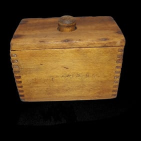 Wooden Rectangular Butter Mold Press Dovetail Joints