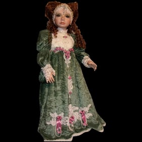 Vintage Designer Guild Collection Theodora Doll with Stand