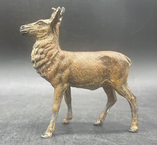 1920's German Lead reindeer figurine Christmas
