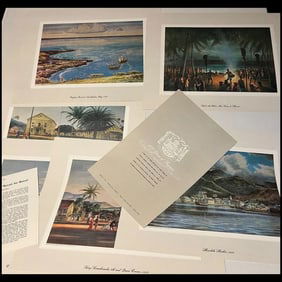 VTG Peter Hurd Hawaiian Prints Lot Of 10 Artwork Pieces 100 yrs. of Progress Set