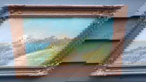 Antonio Coppola Oil painting on board 1920 Beautiful (b. 1839