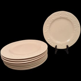 TRE CL Italian Pink Dinner Plates with Berry and Vines