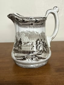Shaw’s Peruvian Horse Hunt Staffordshire Pitcher