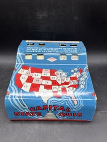 WOLVERINE TIN LITHO TOY, CAPITAL STATE QUIZ, 48 STATES