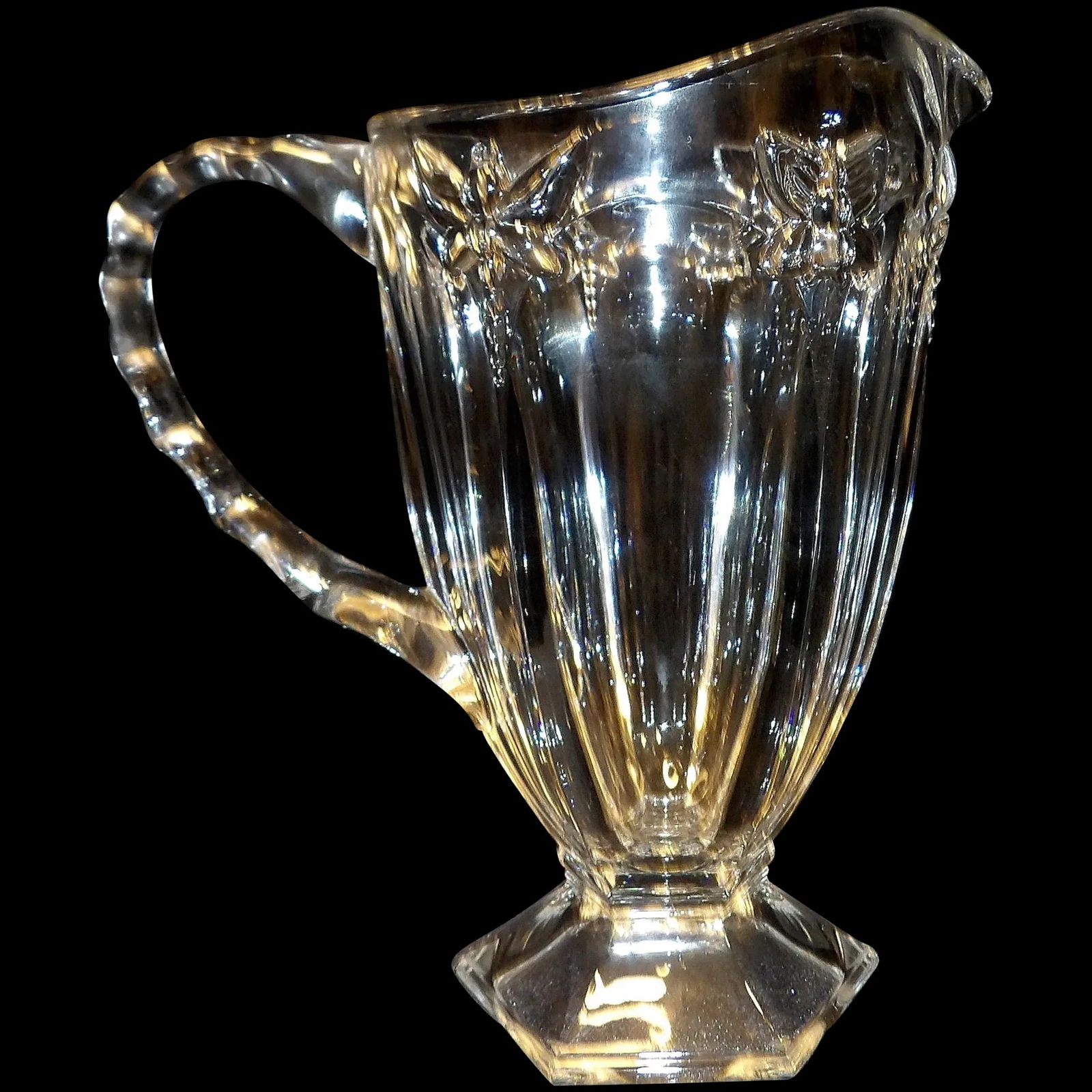 Vintage Lenox Butterfly Meadow 45 oz. Glass Pitcher (1 of 7)