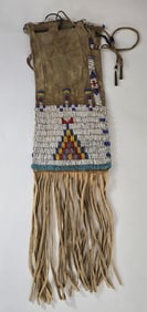 Sioux beaded pipe bag