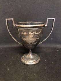 1927 Newton High School Tennis Loving Cup Trophy Newton Ma