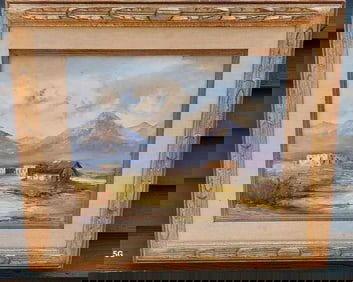 20th century oil painting Earline Barnes (1926-2005) Listed Artist Texas