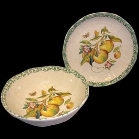 Italian Serving Pasta Bowl and Large Salad Bowl is Hand Painted & Made Exclusively for HiMark