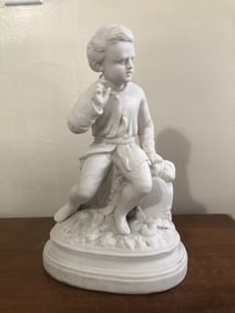 J & TB Bevington Parian Dick Withington Figure