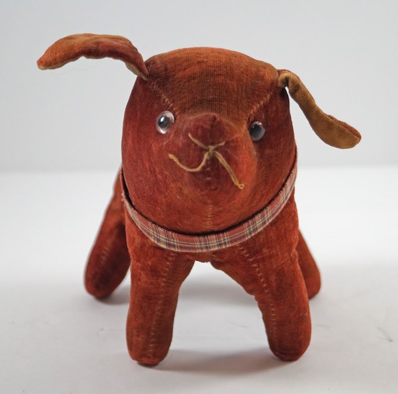Antique Straw Stuffed Dog Toy 1920’s #3 (1 of 6)