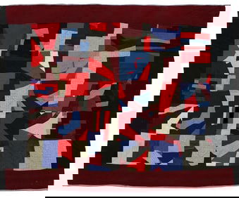 A very visual and unusual art crazy quilt