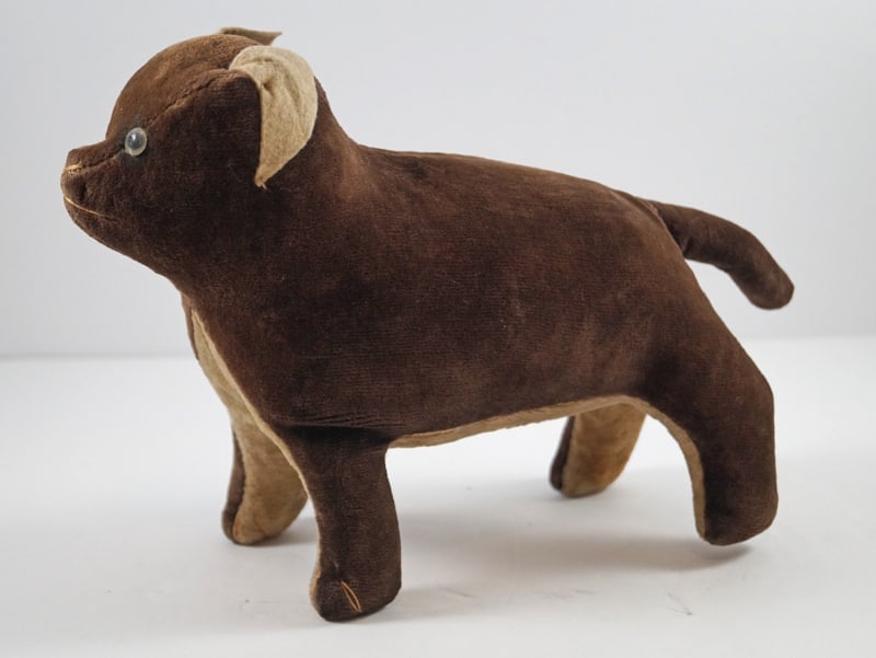 Antique Straw Stuffed Dog Toy 1920’s #2 (1 of 5)