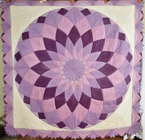 30's Art Deco Dahlia Quilt