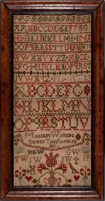 Needlework sampler Scottish dated 1816
