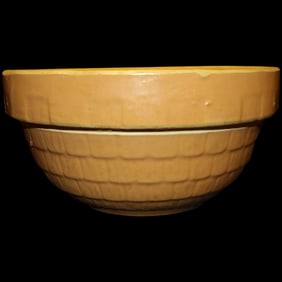 Vintage Stoneware Mixing Bowl USA 9”