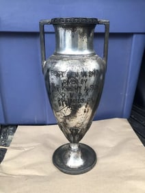 1928 Best Pen In Show 12 1/4” Loving Cup Trophy Columbus Ga