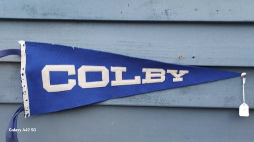 Antique Colby College Pennant 1920 rare