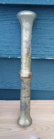 Brass mortar & pestle brass 10" 19th century 2 1/2 pounds PESTLE ONLY