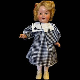 Shirley Temple by Ideal Toy Novelty composite doll, 18 inches, 1935
