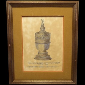 Antique Engraving of Thomas A Beckets Mug Circa 1790