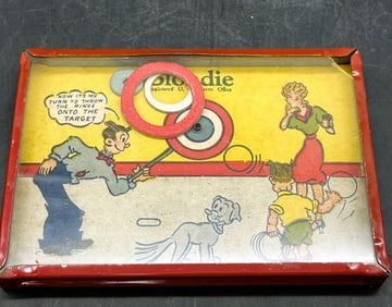 VINTAGE 1941 DEXTERITY PUZZLE " BLONDIE " RING TOSS - KING FEATURES SYN. INC.