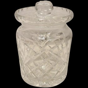 Vintage Galway Fine Irish Crystal Lidded Biscuit Jar