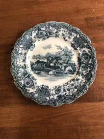 Ridgways Flow Blue Cow Plate