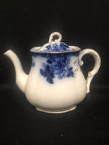 Flow Blue Teapot
