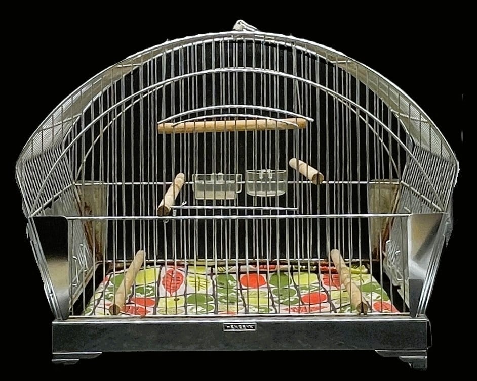 Vintage Original Art Deco Mid Century Chrome Hendryx Birdcage Auction