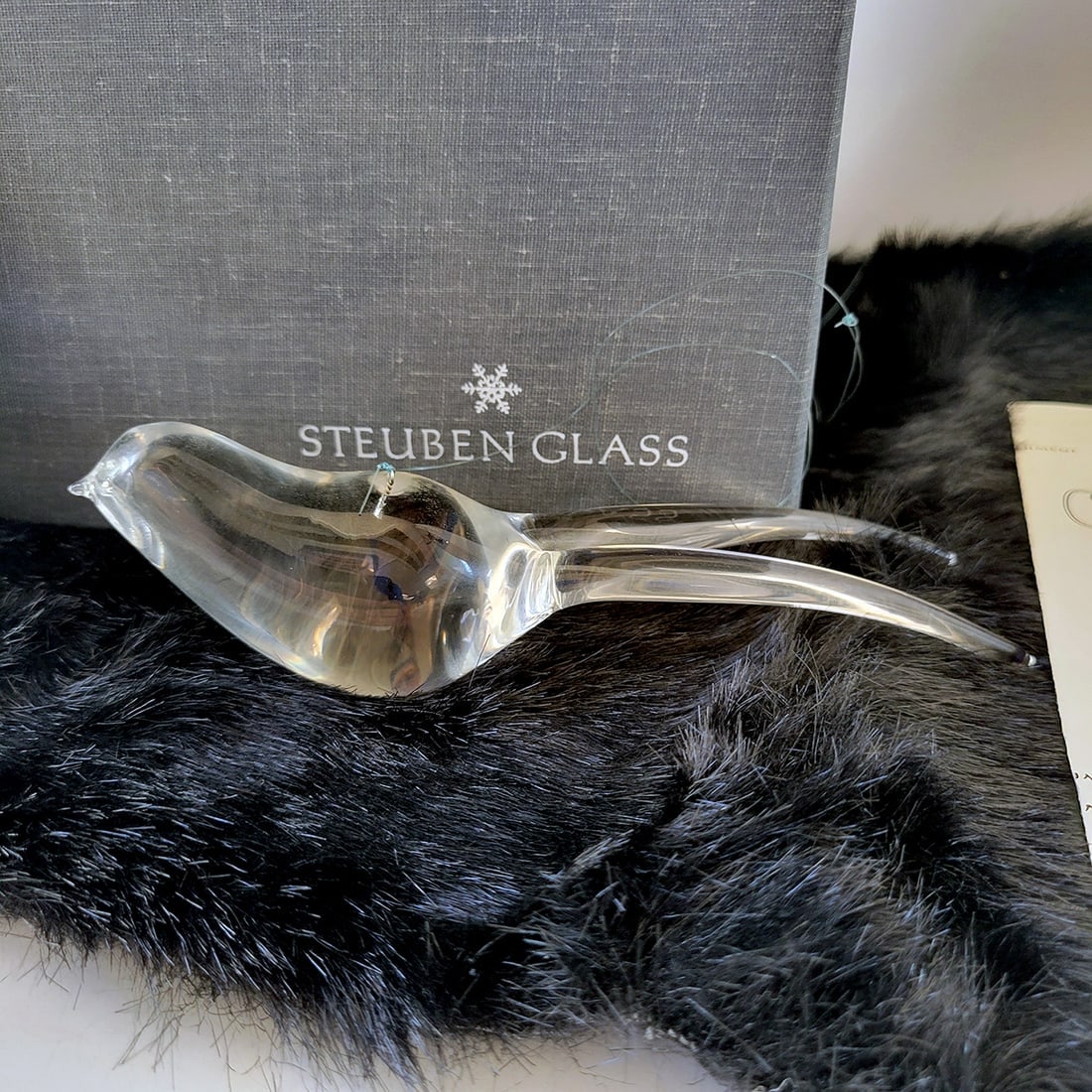 Steuben Glass Hanging Song Bird Song USA 1973: Title: Steuben Glass Hanging Song Bird Song USA 1973 Description: . Glass, signed with manufacturers marks This is a vintage,retired design in excellent condition with no chips, cracks, or scratches.