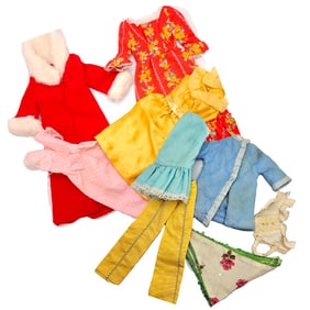 1970's Barbie Clothes Long Dresses, House Coat and More
